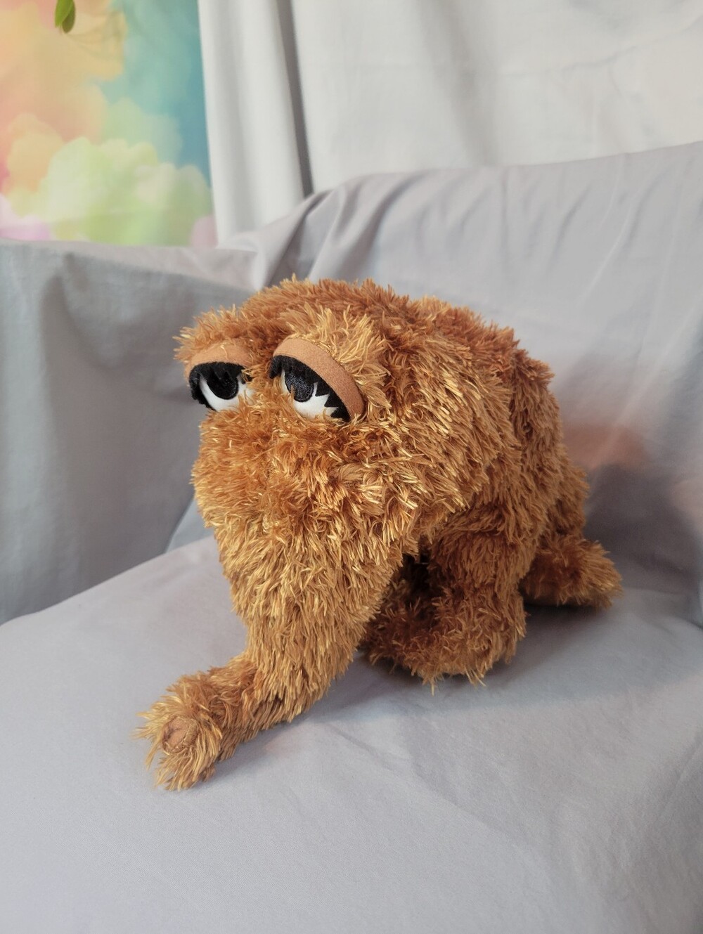 Sesame Street Brown Snuffleupagus Plush Puppet
